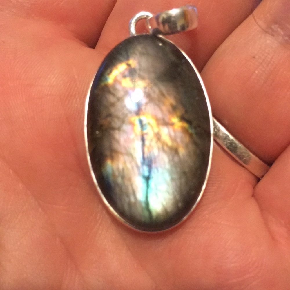 Labradorite Sterling silver pendant